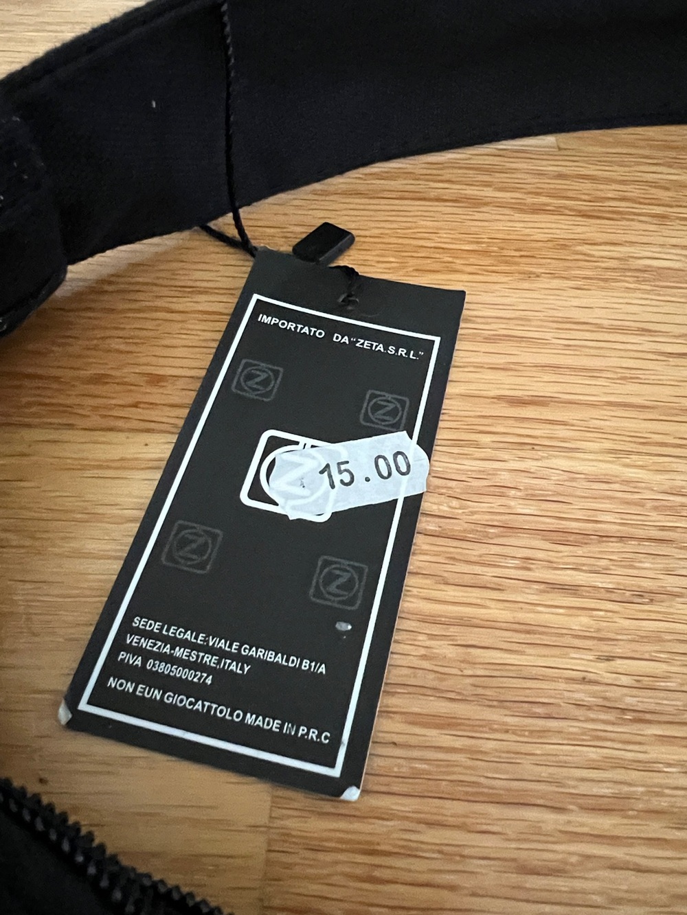 Venezia Heart Graphic Black Tote Bag - Picture 2 of 6